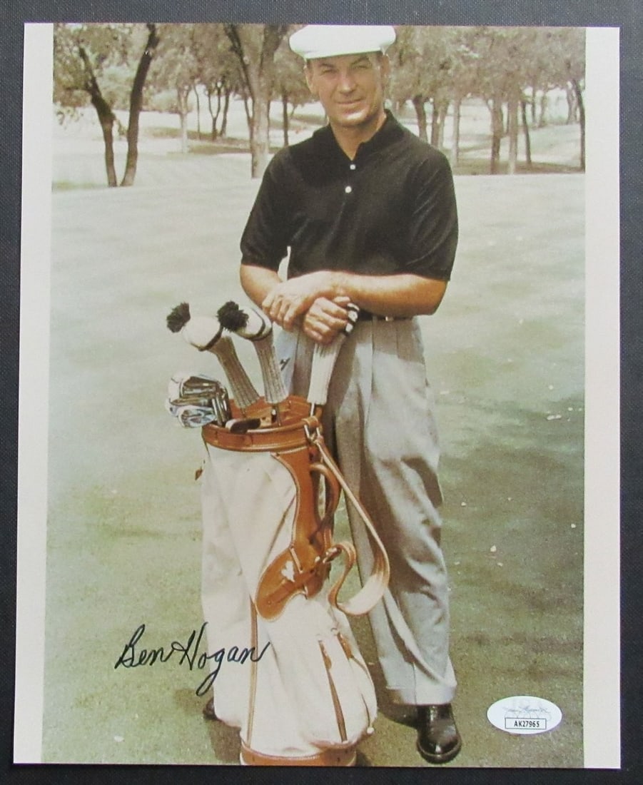 Ben Hogan Signed 7x10 Photo PGA Champion JSA Authenticated: Ben Hogan Signed 7x10 Photo PGA Champion JSA Authenticated This is a Ben Hogan autographed 7" x 10" photo capturing the legendary PGA Champion. The autograph has been authenticated by James Spence Aut