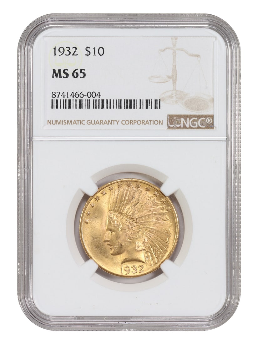 1932 Indian $10 Gold Eagle Coin NGC MS65 Philadelphia Mint (1 of 4)