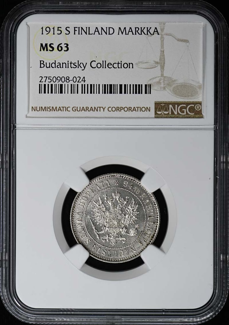 1915 Finland Markka Coin NGC Graded MS63 (1 of 2)