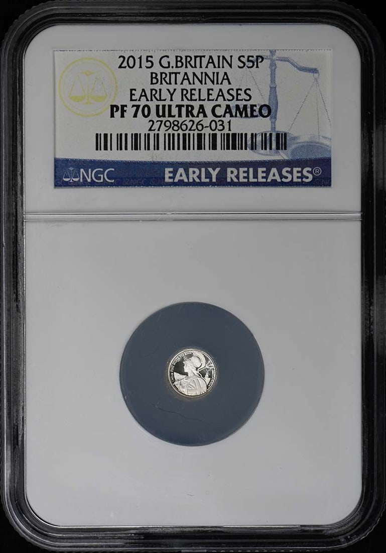 NGC PR70DCAM 2015 United Kingdom Britannia Six Coin Collection: NGC PR70DCAM 2015 United Kingdom Britannia Six Coin Collection This 2015 Great Britain Britannia 6-coin set is certified by NGC with a grade of PR70DCAM, indicating un-used condition. The coins origin