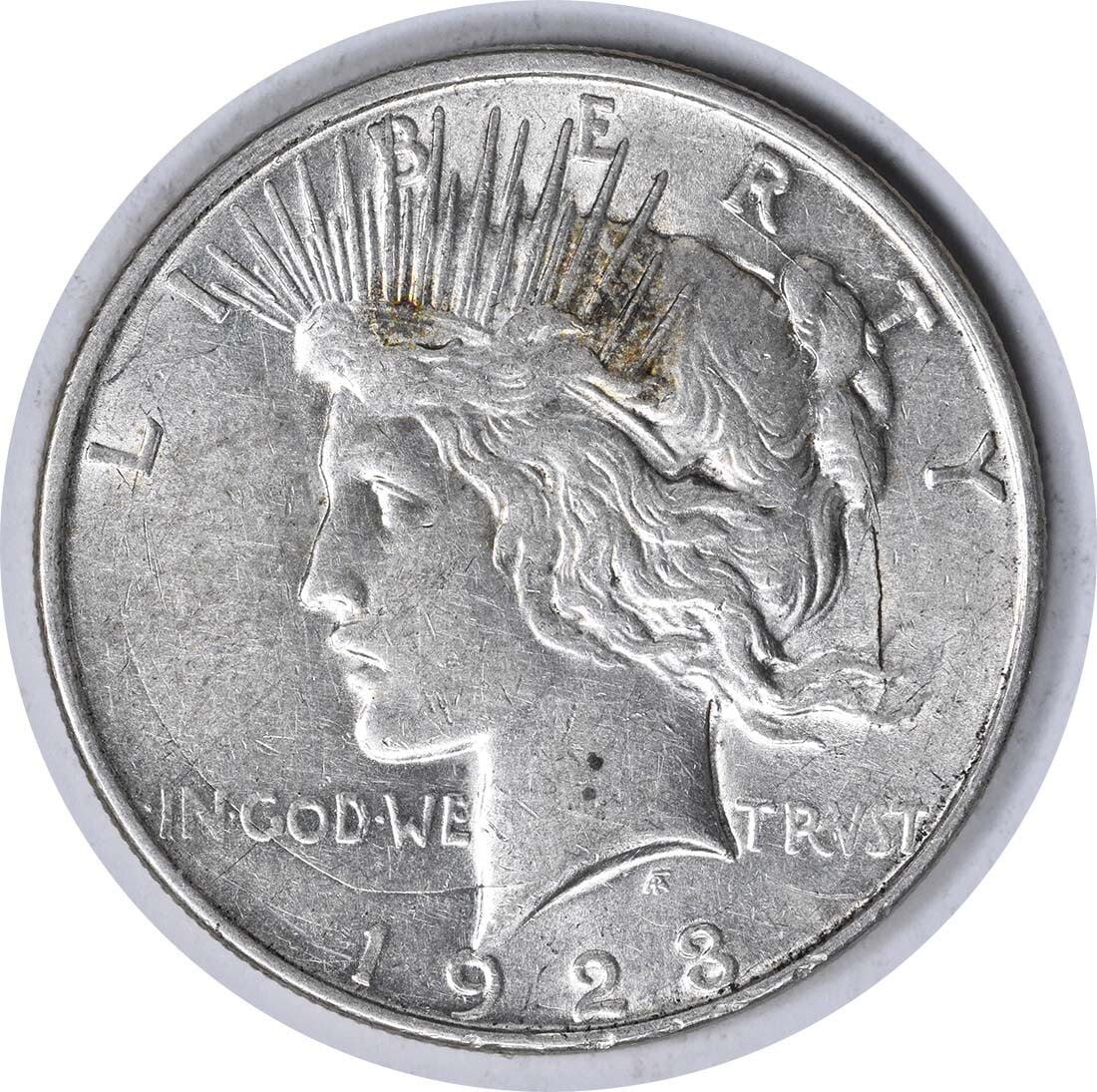 1923-D Peace Silver Dollar VAM 1H Choice AU 90% Silver: 1923-D Peace Silver Dollar VAM 1H Choice AU 90% Silver This 1923-D Peace Silver Dollar is a beautiful piece from the Denver mint, featuring the renowned design by Anthony de Francisci. With a composit