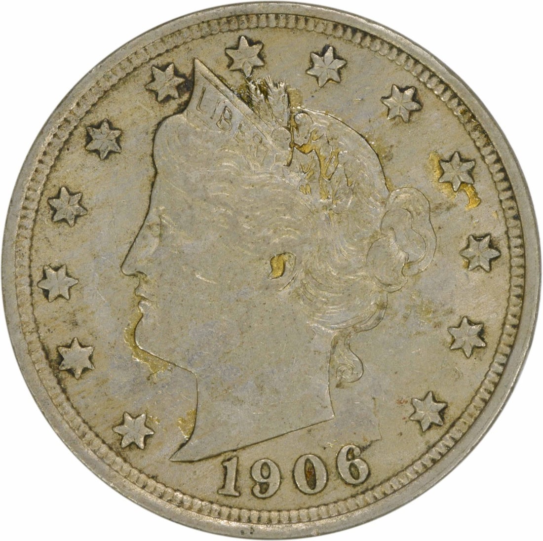 1906 Liberty Nickel AU Uncertified 5C Charles E Barber: 1906 Liberty Nickel AU Uncertified 5C Charles E Barber This 1906 Liberty Nickel is a remarkable piece of American coinage, showcasing the artistry of designer Charles E. Barber. It is an AU (About Unc