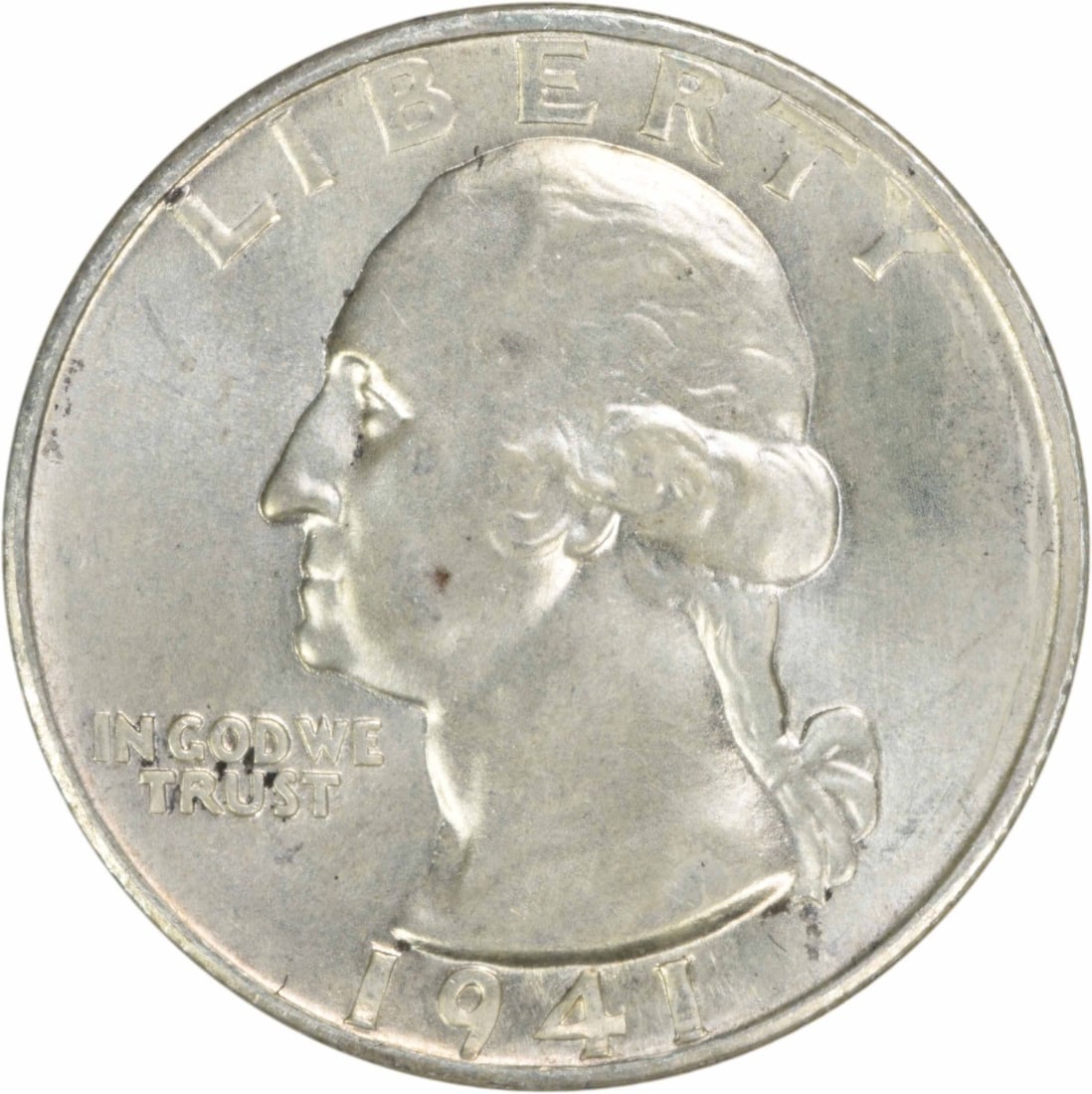 Choice BU+ 1941-D Silver 25C Washington Quarter Uncertified: Choice BU+ 1941-D Silver 25C Washington Quarter Uncertified This is a 1941-D Washington Silver Quarter from the United States. The coin is uncirculated and has a Choice Brilliant Uncirculated (BU+) gr