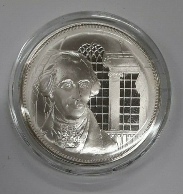 Sterling Silver George Read Medal from Franklin Mint Declaration Signers Series (1 of 2)