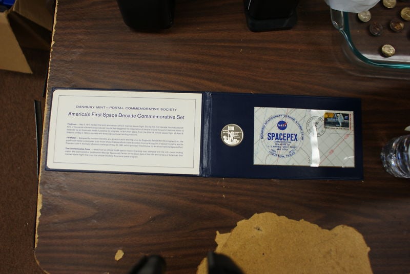 Sterling Silver 1971 Space Exploration Medal by Danbury Mint Uncirculated (1 of 4)