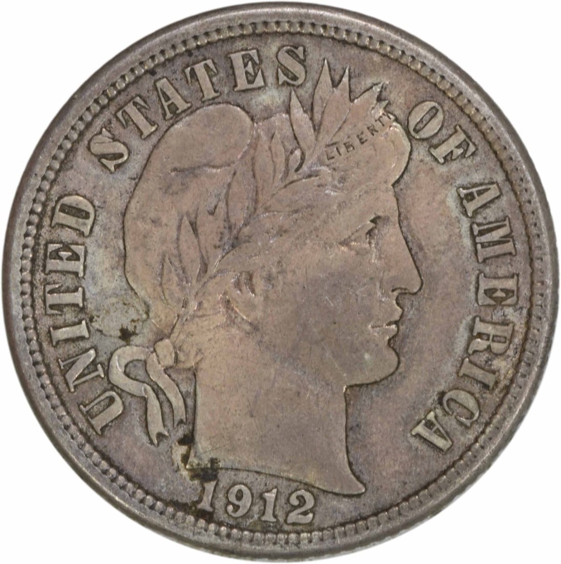 1912-D Barber Silver Dime AU Uncertified 10C Coin: 1912-D Barber Silver Dime AU Uncertified 10C Coin This 1912-D Barber Silver Dime is a remarkable piece of American numismatic history. Struck at the Denver mint, this coin features the iconic Barber d