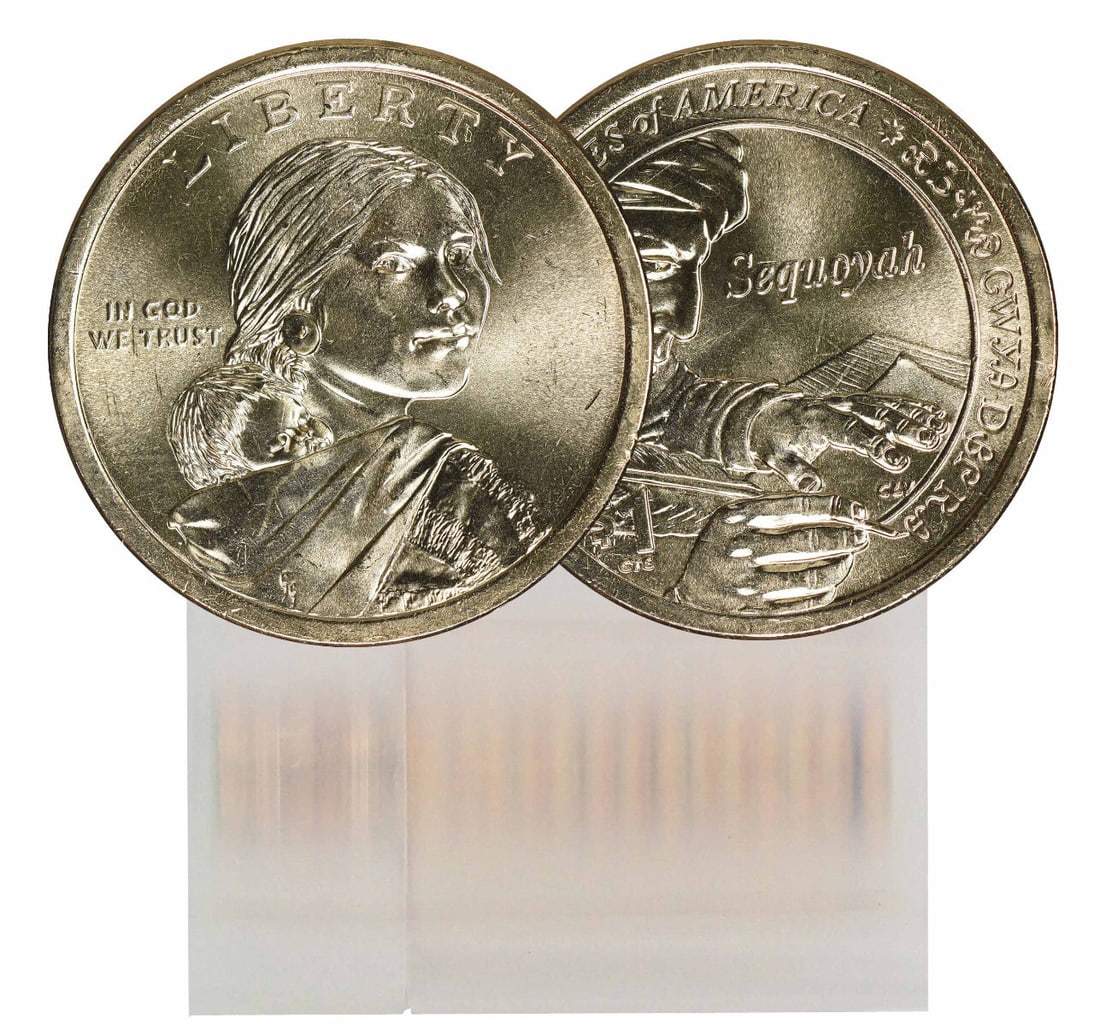 2017-D Uncirculated 25-Coin Roll Sacagawea Dollar Brass Native American: 2017-D Uncirculated 25-Coin Roll Sacagawea Dollar Brass Native American This 2017-D BU Sacagawea Dollar 25-Coin Roll features uncirculated coins with a denomination of $1 each. Minted at the Denver lo
