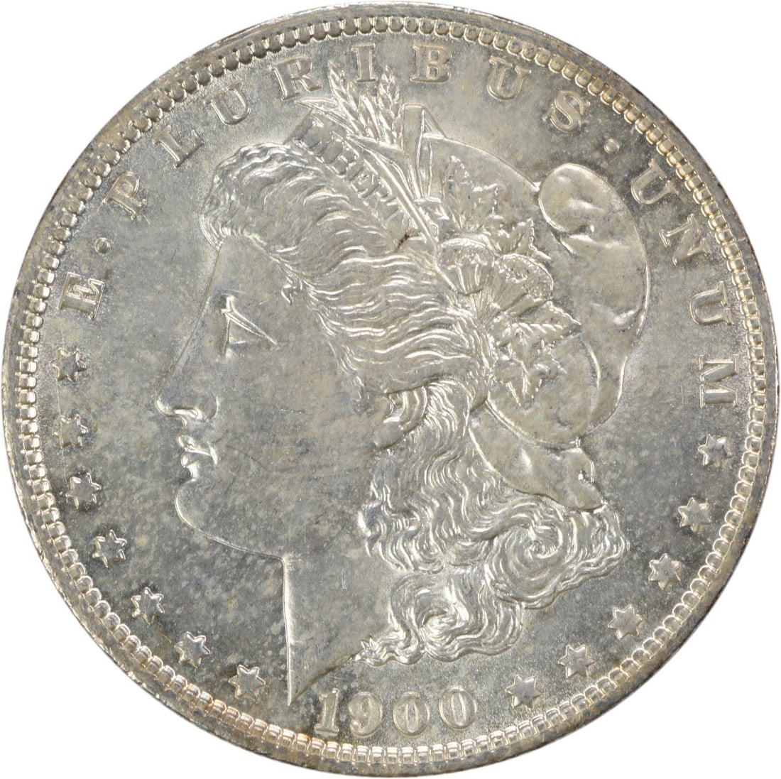 Uncirculated 1900 O Morgan Silver Dollar Choice Brilliant Uncertified: Uncirculated 1900 O Morgan Silver Dollar Choice Brilliant Uncertified This is a 1900-O Morgan Silver Dollar from the United States, featuring a Choice Brilliant Uncirculated (BU) grade. The coin is un