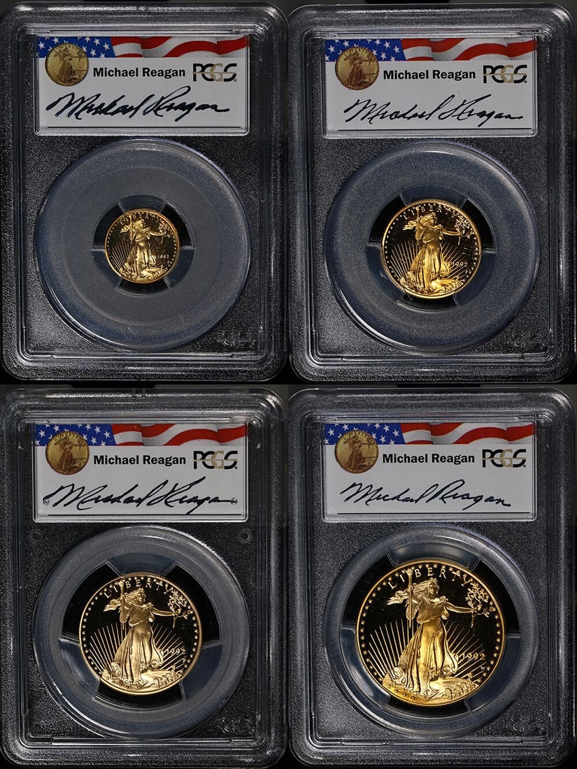 Reagan Legacy NGC PR69 1992-P Gold Eagle Four Coin Proof Set (1 of 2)
