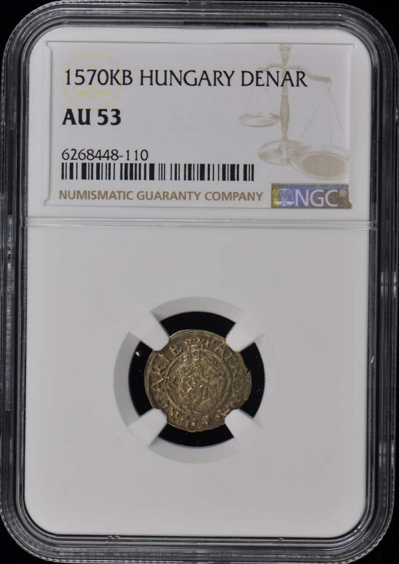 Maximilian II Hungary Denar Madonna and Child NGC AU53 Coin: Maximilian II Hungary Denar Madonna and Child NGC AU53 Coin This historical Hungarian Denar features a stunning depiction of the Madonna and Child, minted during the reign of Maximilian II. The coin h