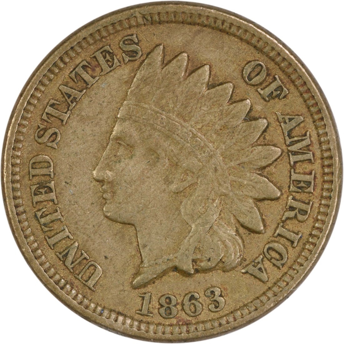 1863 Indian Head Cent EF Uncertified Philadelphia Mint: 1863 Indian Head Cent EF Uncertified Philadelphia Mint This 1863 Indian Cent is an intriguing piece of American numismatic history. Struck at the Philadelphia Mint, this coin features the classic Indi