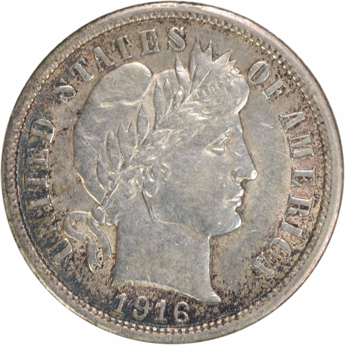 1916 Barber Silver Dime 10C AU Uncertified Philadelphia Mint (1 of 2)