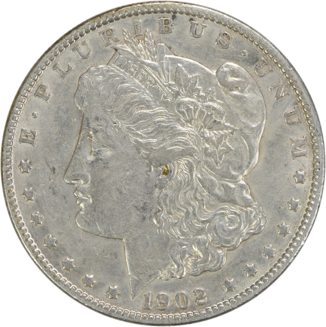 1902 Morgan Silver Dollar EF Uncertified 90% Silver Philadelphia Coin: 1902 Morgan Silver Dollar EF Uncertified 90% Silver Philadelphia Coin This 1902 Morgan Silver Dollar showcases a rich history and craftsmanship from the Philadelphia Mint. Struck in 90% silver and 10%