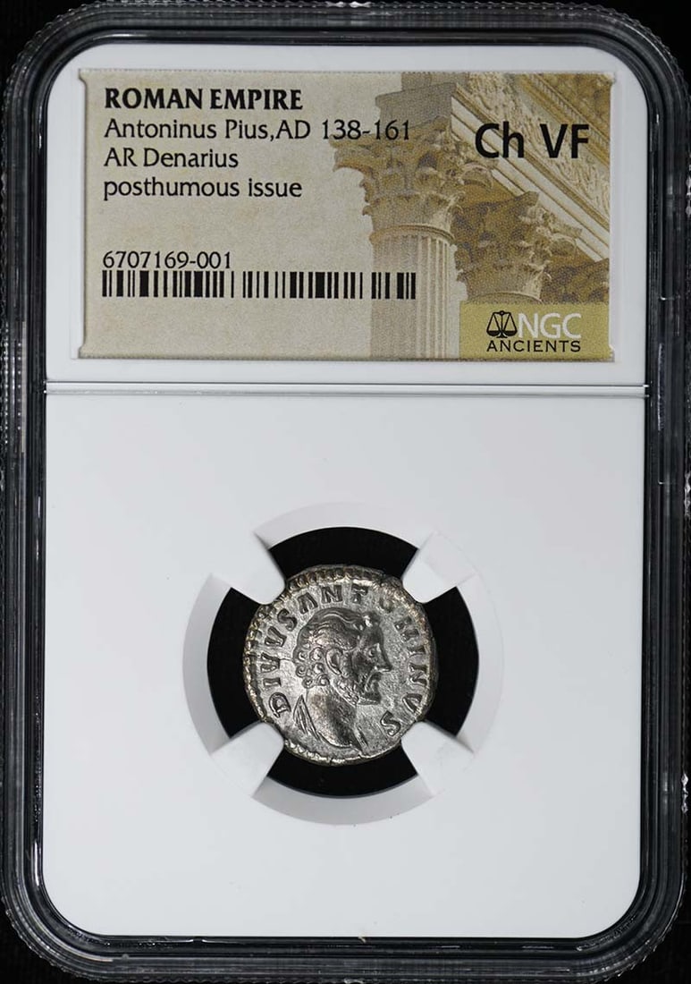 Roman Silver Denarius of Antoninus Pius NGC Certified VF30 (1 of 2)
