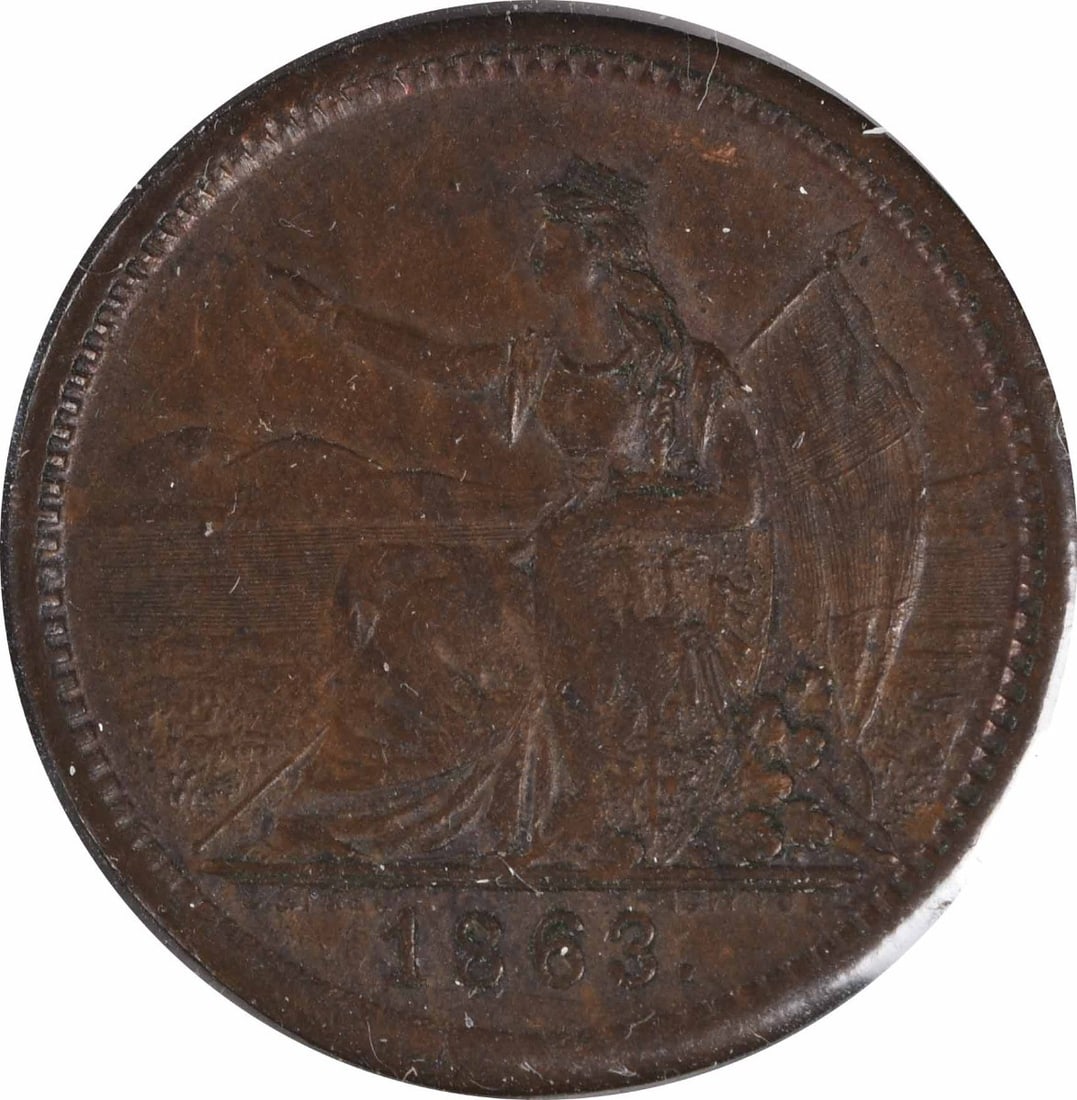 Christopher Karl Store Card Copper Civil War Token 1863 NY-630-AM/1164 (1 of 2)