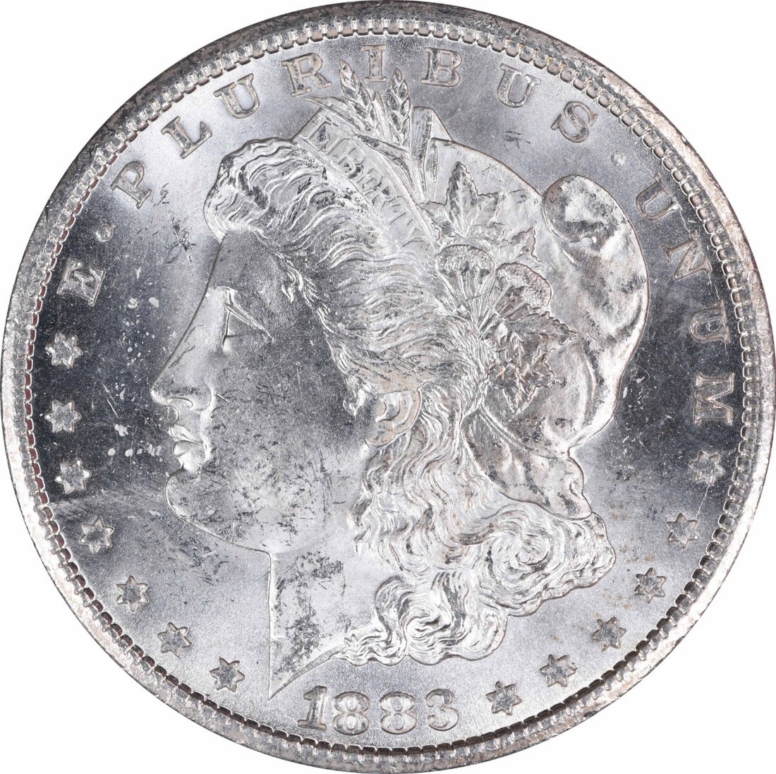 Choice BU 1883 Carson City Morgan Dollar Uncertified Silver Coin (1 of 2)