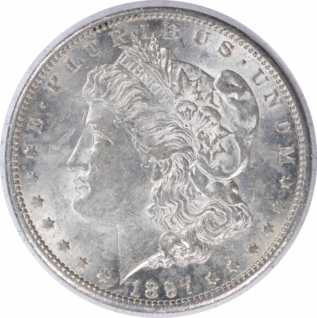 1897-S Morgan Silver Dollar AU Uncertified San Francisco Mint Coin: 1897-S Morgan Silver Dollar AU Uncertified San Francisco Mint Coin This 1897-S Morgan Silver Dollar is a stunning piece with an AU grade, showcasing the beautiful design crafted by George T. Morgan. T