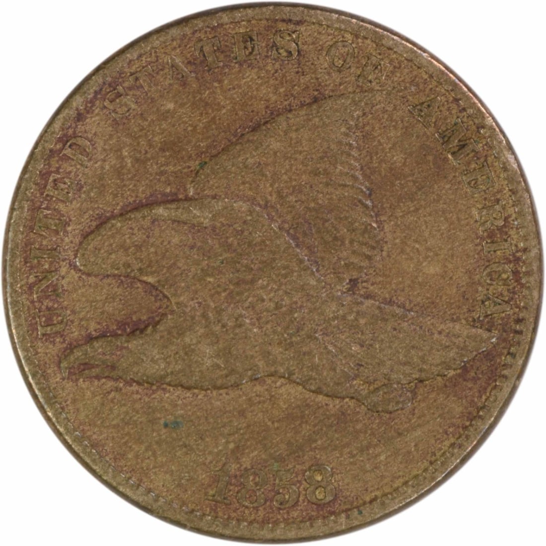 1858 Small Letters Flying Eagle Cent VF Philadelphia Uncertified (1 of 2)