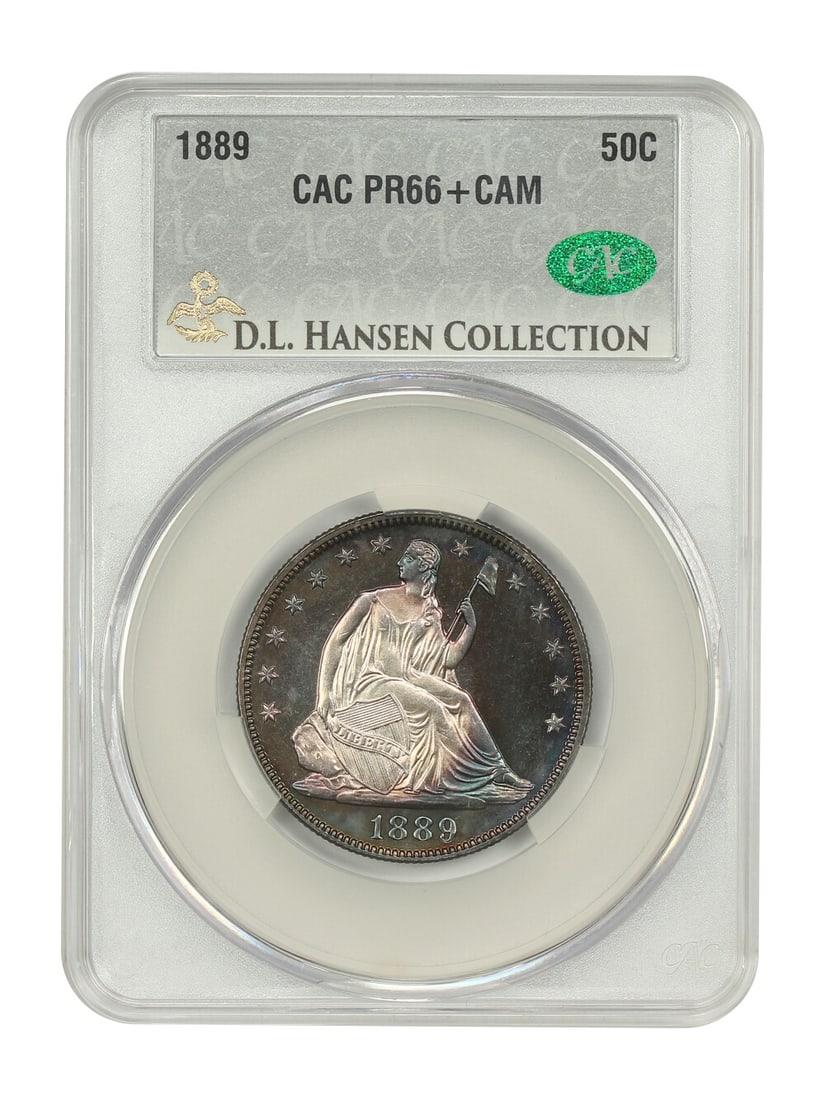 1889 Liberty Seated Half Dollar PR66+CAM CACG Top Five Condition (1 of 6)