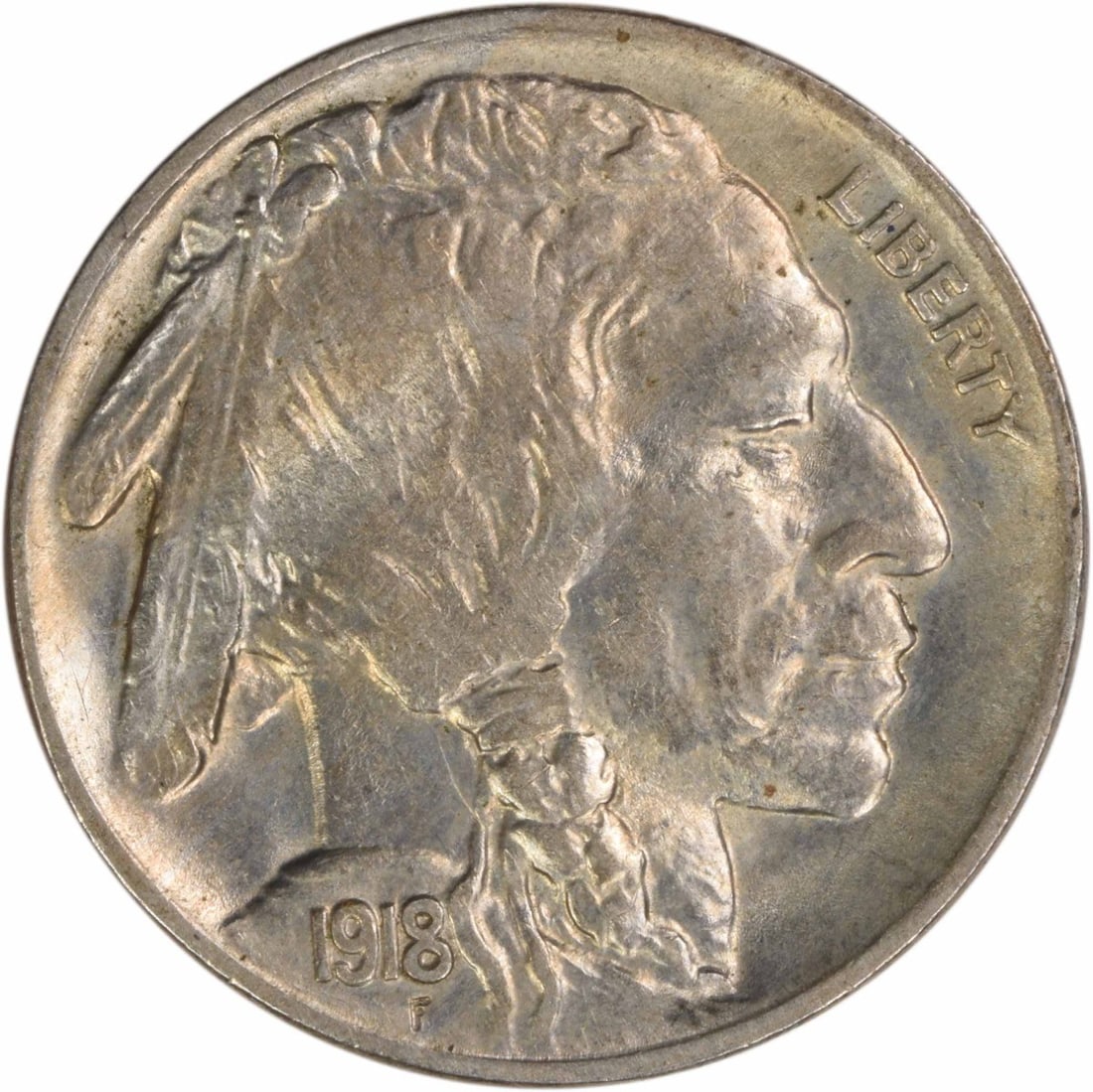 1918 Philadelphia Buffalo Five Cent Coin Choice Brilliant Uncirculated: 1918 Philadelphia Buffalo Five Cent Coin Choice Brilliant Uncirculated This 1918-P Buffalo Nickel is a Choice Brilliant Uncirculated example from the United States. It is uncertified and features no m
