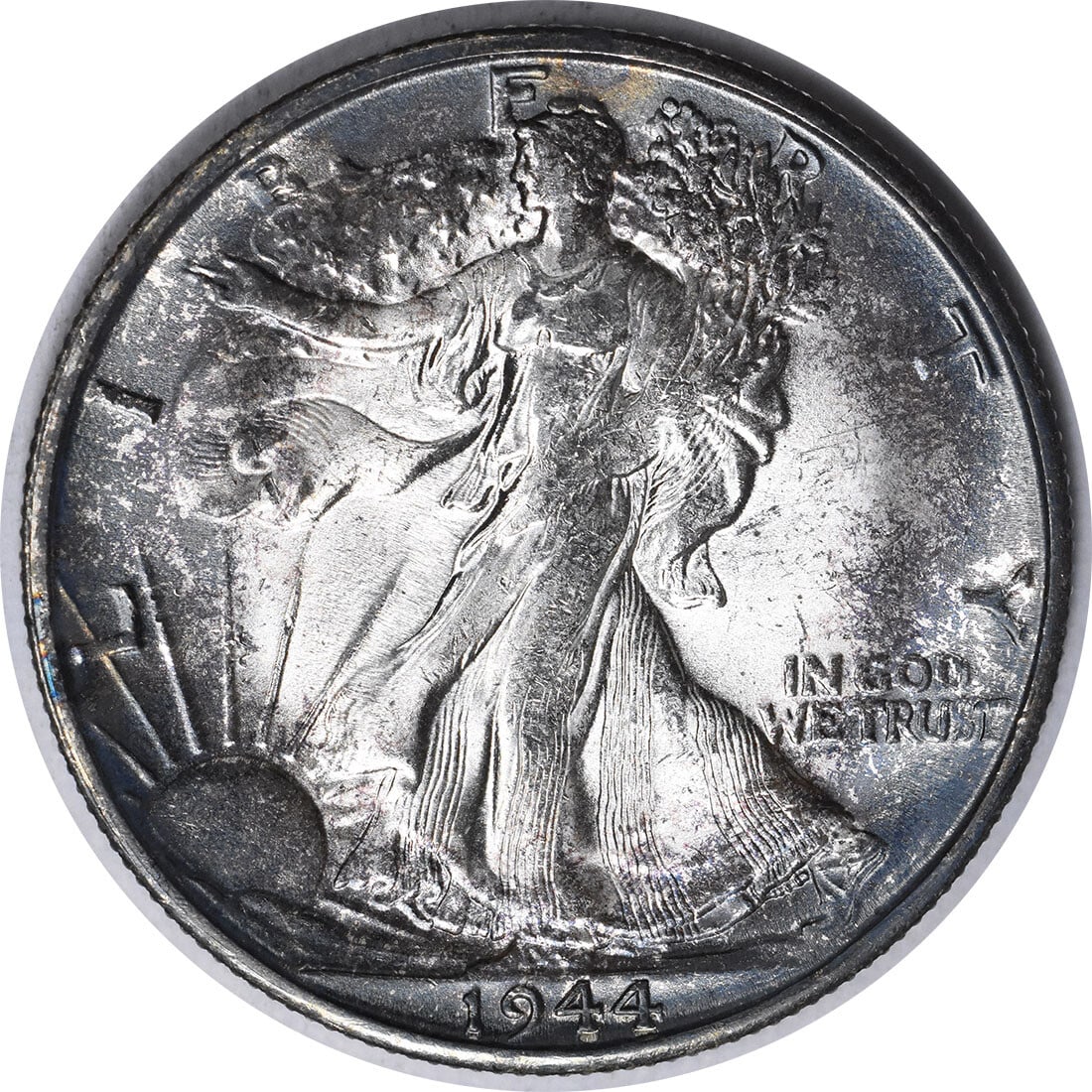 1944-S/S Walking Liberty 50C Silver Half Dollar Choice BU Uncertified: 1944-S/S Walking Liberty 50C Silver Half Dollar Choice BU Uncertified This 1944-S/S Walking Liberty Silver Half Dollar is a remarkable piece for collectors, featuring a choice BU grade and uncirculate