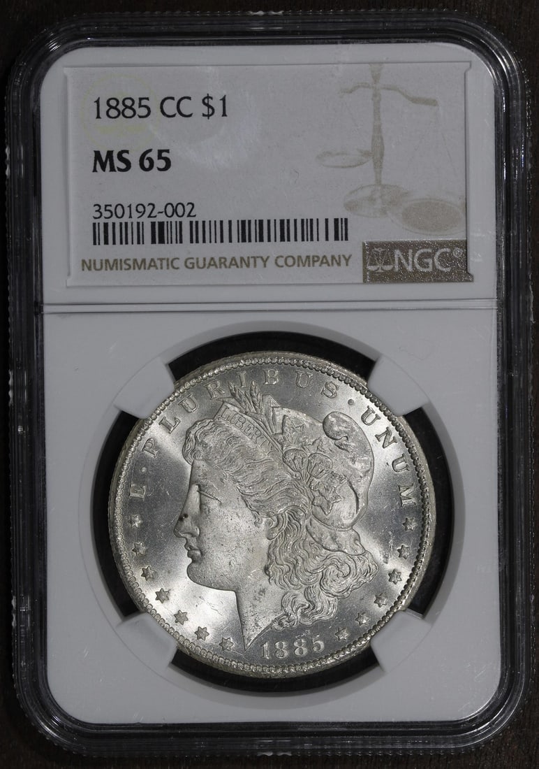 NGC MS65 Carson City 1885 Morgan Dollar Key Date Silver Coin (1 of 4)