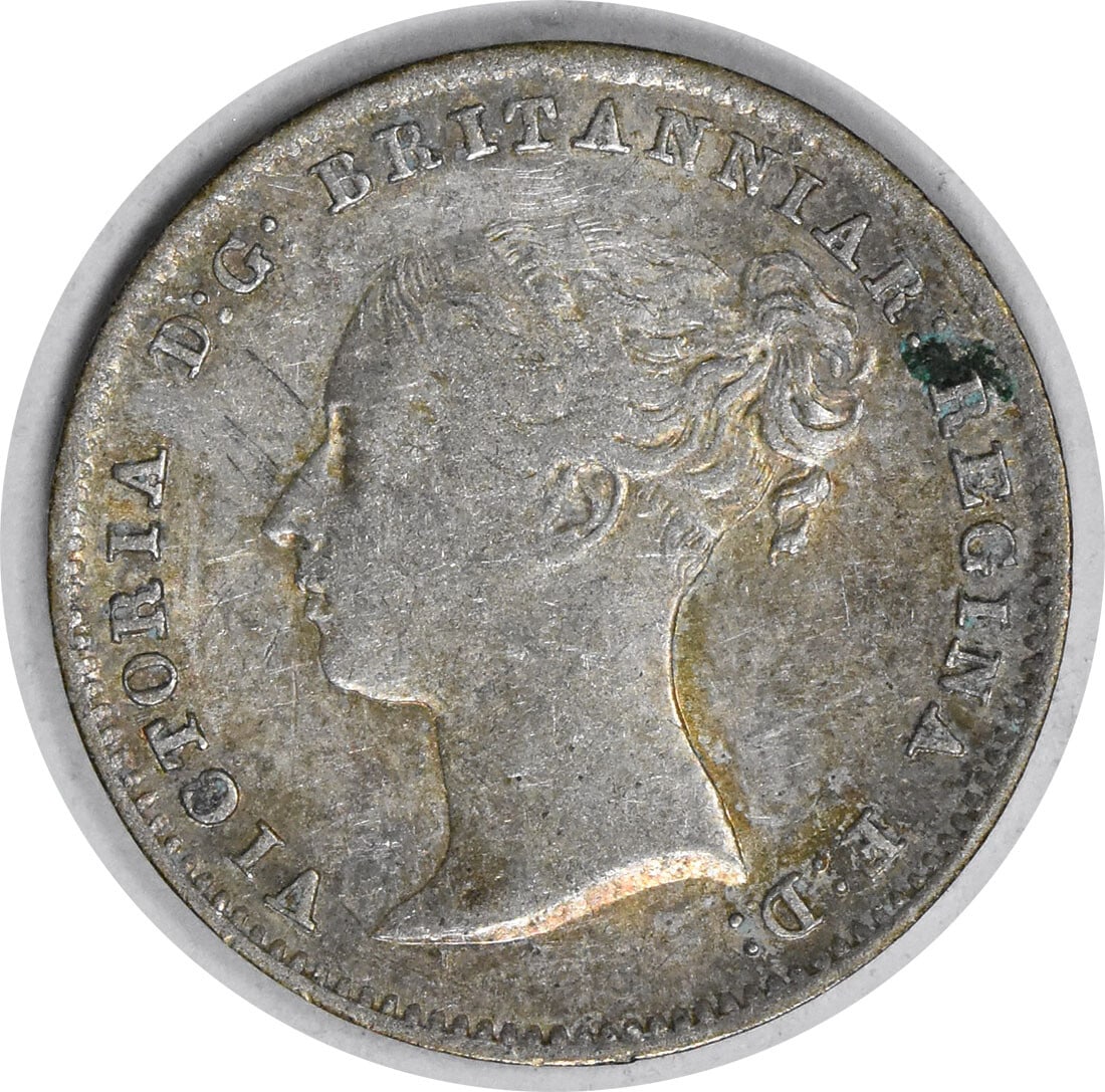 1843 United Kingdom Three Pence AU Grade Coin Uncertified (1 of 2)