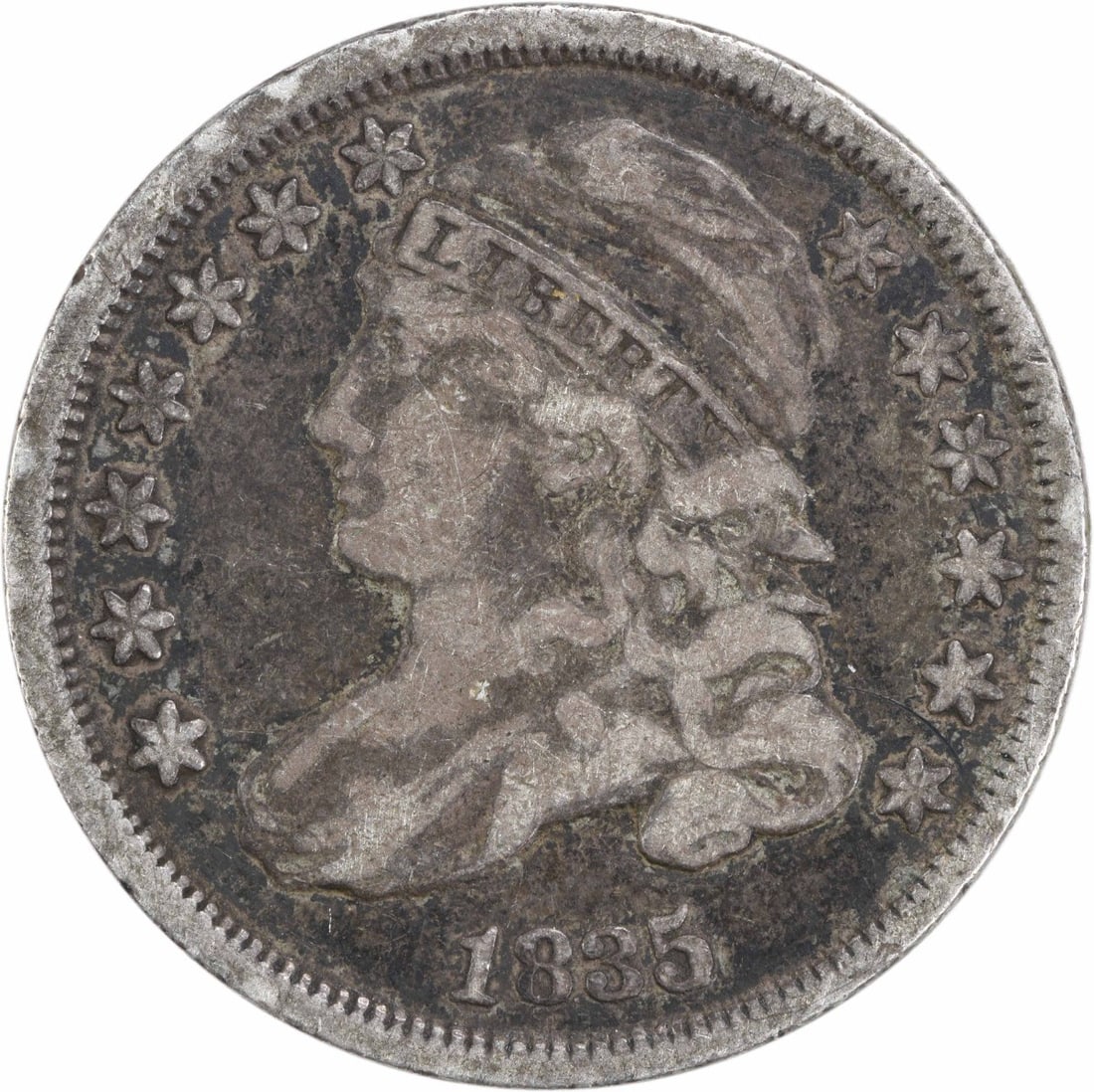 1835 Capped Bust Silver Dime 10C John Reich Design Uncertified (1 of 2)