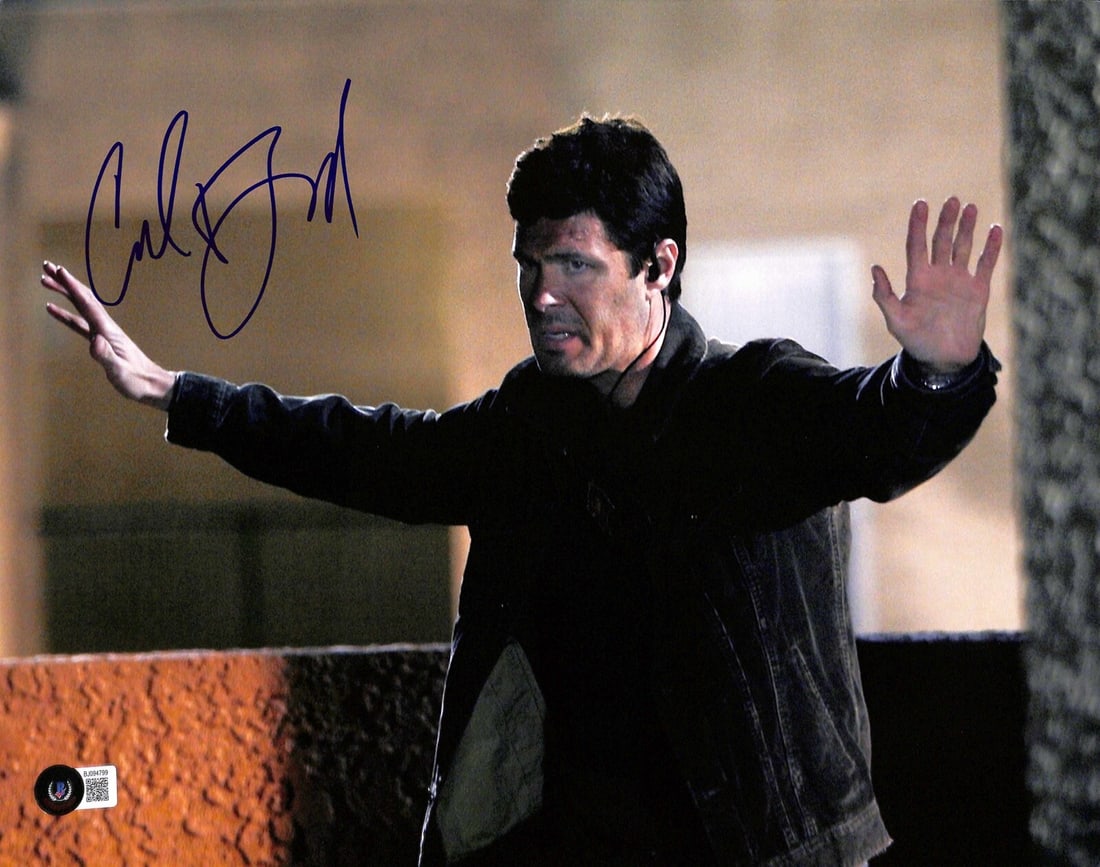 Carlos Bernard Signed 11x14 Photo Tony Almeida Beckett Certified: Carlos Bernard Signed 11x14 Photo Tony Almeida Beckett Certified This is an original 11x14 photograph signed by Carlos Bernard, known for his role as "Tony Almeida" in the acclaimed TV series 24. The 