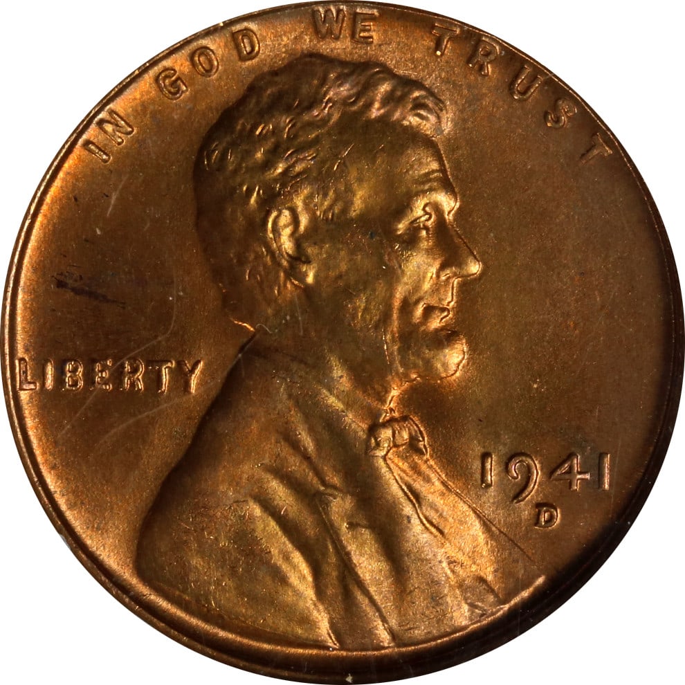 NGC MS67 RD 1941-D Lincoln Cent Copper Uncirculated: NGC MS67 RD 1941-D Lincoln Cent Copper Uncirculated This 1941-D Lincoln Cent is certified by NGC with a grade of MS67 RD. Featuring strong strike, fantastic luster, and great eye appeal, this uncircul