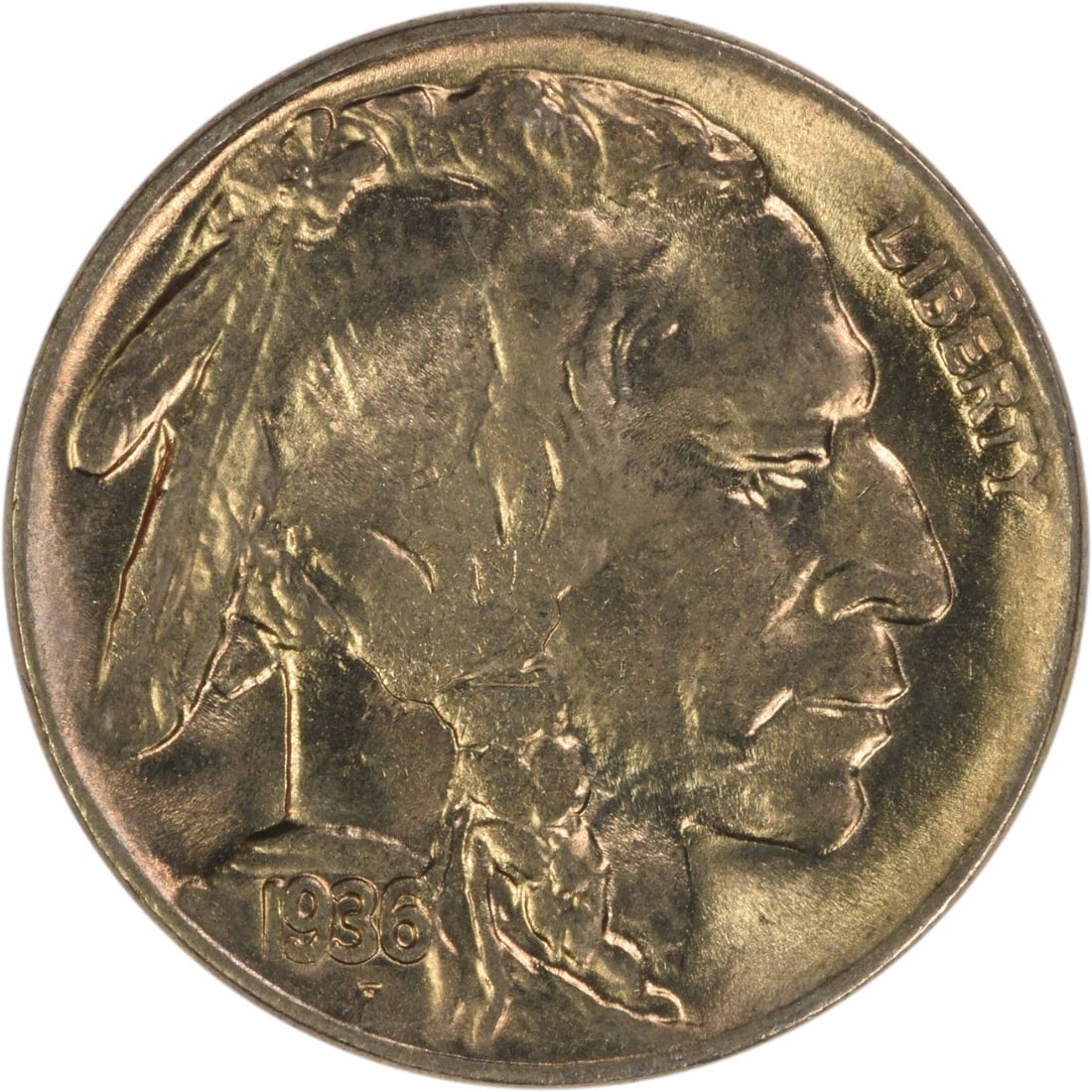 1936 D Buffalo Five Cent Uncirculated Nickel Choice BU Plus: 1936 D Buffalo Five Cent Uncirculated Nickel Choice BU Plus This is a 1936-D Buffalo Nickel from the United States, featuring a Choice BU+ grade. The coin is uncirculated and composed of nickel, with 