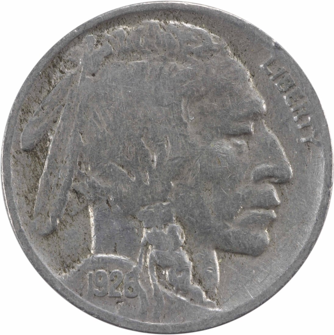 1926-S Buffalo Nickel F Grade Uncertified Coin by Fraser: 1926-S Buffalo Nickel F Grade Uncertified Coin by Fraser This 1926-S Buffalo Nickel is a remarkable piece for collectors, featuring a choice Fine (F) grade. Struck at the San Francisco mint, this coin