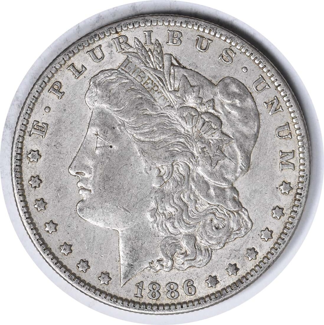 1886-O VAM 1A Morgan Silver Dollar 90% Silver Uncertified: 1886-O VAM 1A Morgan Silver Dollar 90% Silver Uncertified This 1886-O VAM 1A Morgan Silver Dollar showcases a striking design by George T. Morgan, and it features a unique clash that adds to its colle