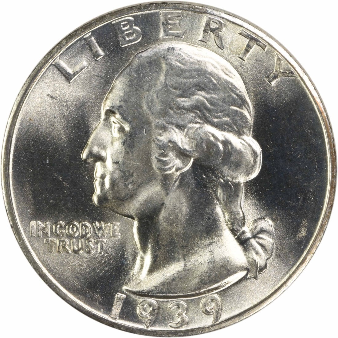 Uncirculated 1939 D Silver 25C Washington Quarter Choice BU Uncertified: Uncirculated 1939 D Silver 25C Washington Quarter Choice BU Uncertified This is a 1939-D Washington Quarter composed of silver, originating from the United States. The coin is from the Denver Mint and