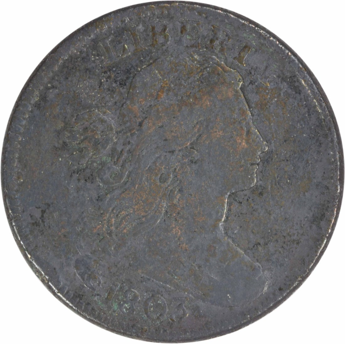 1803 Draped Bust Large Cent Copper VF Uncertified Philadelphia Coin (1 of 2)