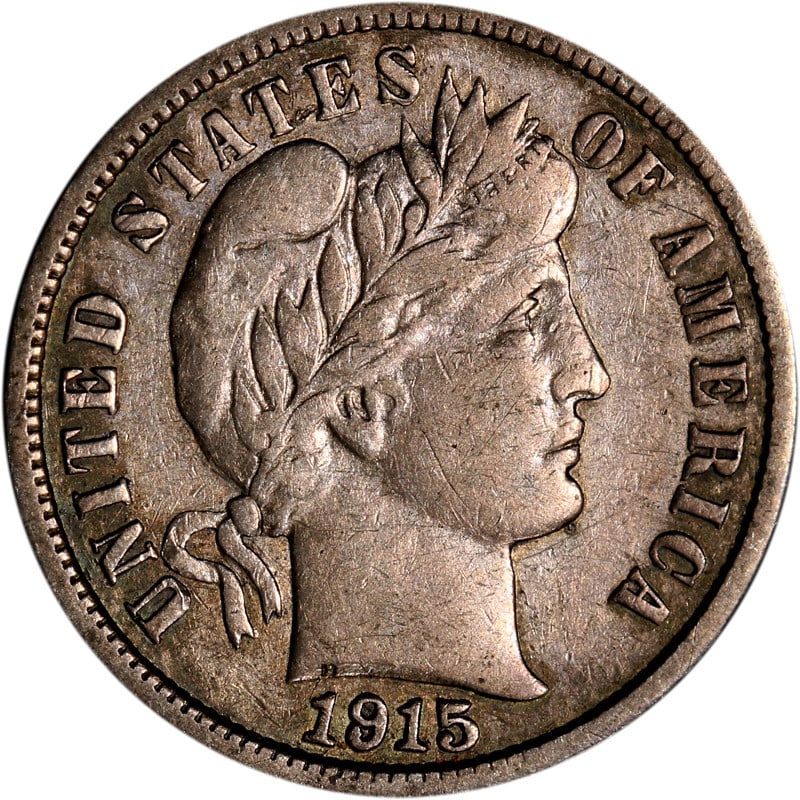 1915 San Francisco Silver Barber Dime United States Coin: 1915 San Francisco Silver Barber Dime United States Coin This is a 1915-S Barber Dime minted in San Francisco. The coin is circulated and made of silver. It is a pre-owned item from the United States,