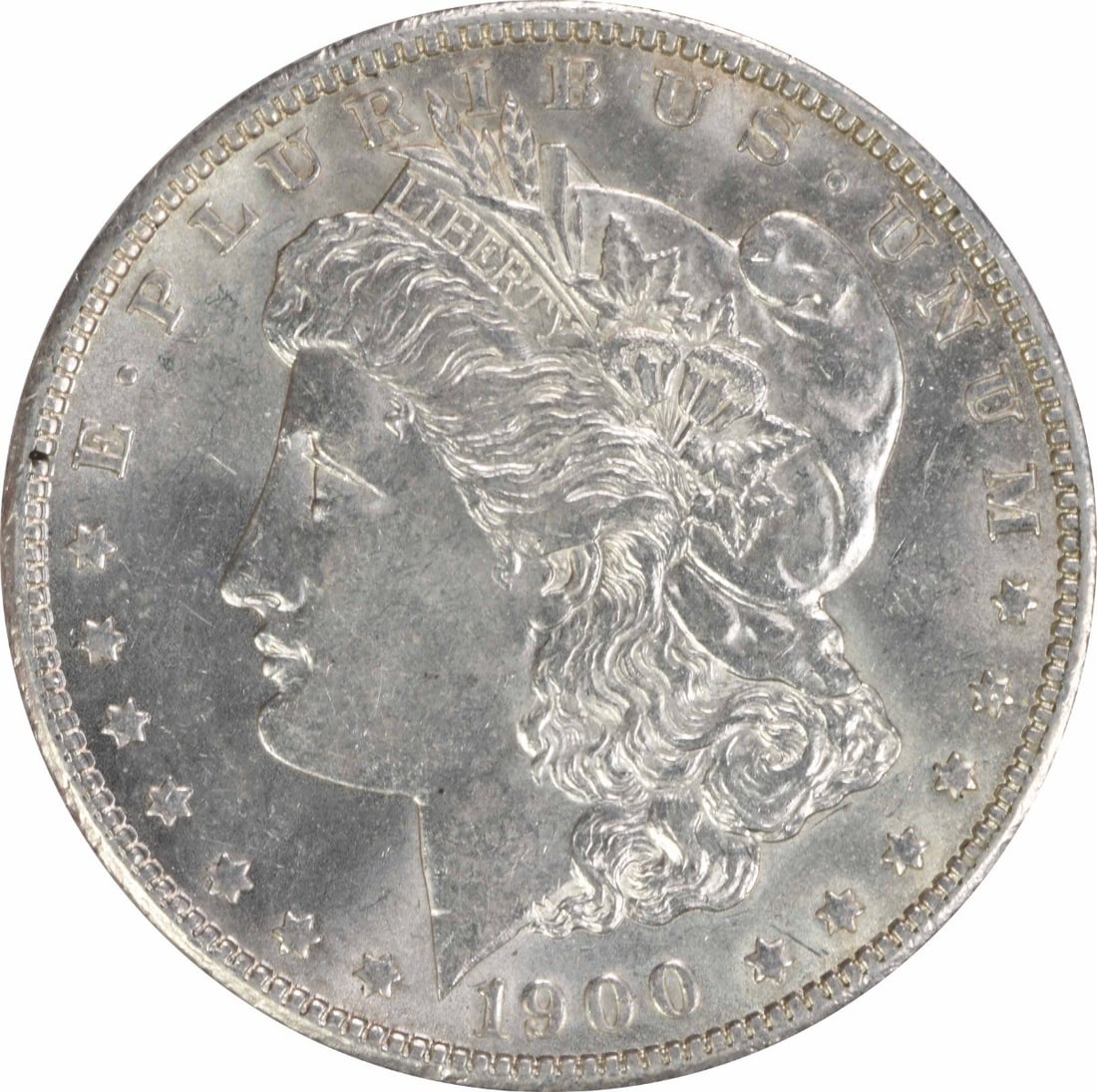 Choice BU 1900 Morgan Dollar Uncirculated Silver Coin Uncertified: Choice BU 1900 Morgan Dollar Uncirculated Silver Coin Uncertified This is a 1900 Morgan Silver Dollar from the United States, featuring a Choice Brilliant Uncirculated (BU) grade. The coin is uncertif