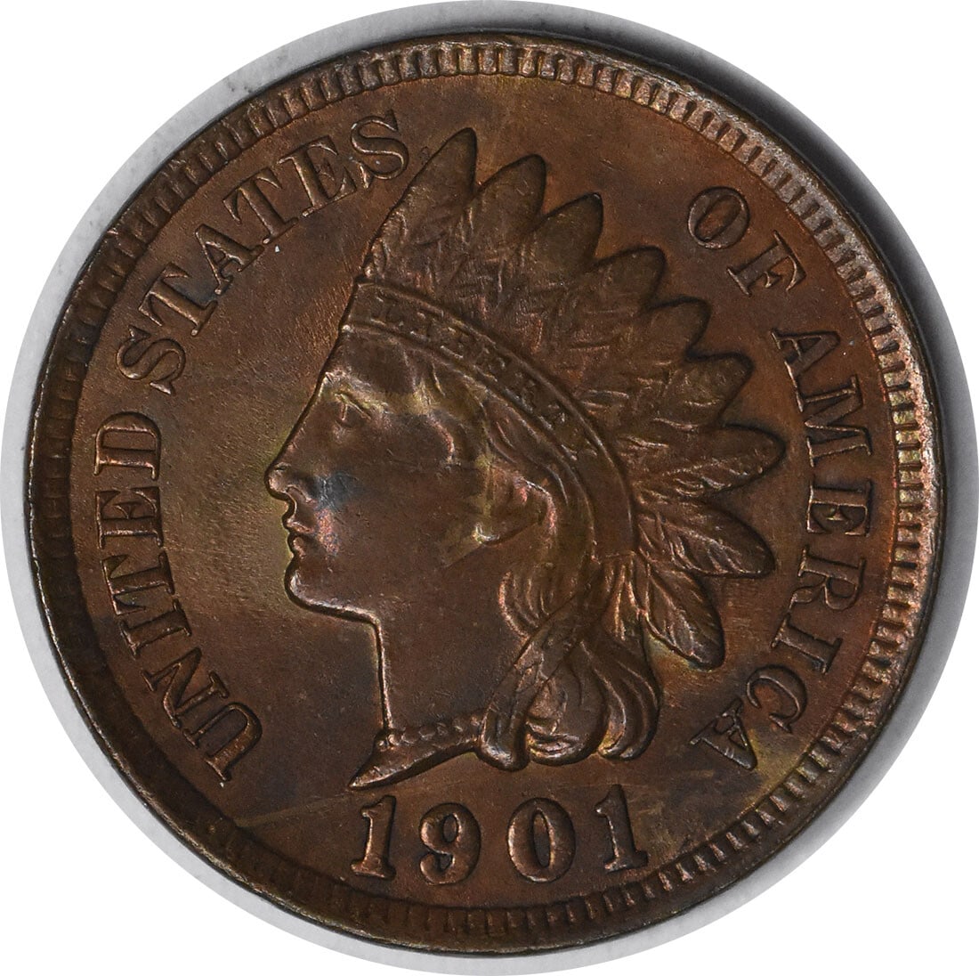 1901 Indian Head Cent Choice BU Copper Uncertified Vintage Coin (1 of 2)