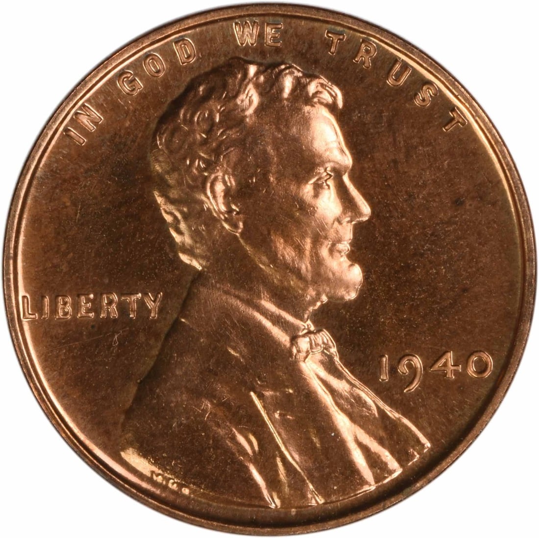 1940 Lincoln Wheat Copper Proof Cent Uncertified Choice: 1940 Lincoln Wheat Copper Proof Cent Uncertified Choice This is a 1940 Lincoln Wheat Cent, featuring a proof strike and composed of copper. The coin is uncirculated, in Choice Proof+ grade, and uncert