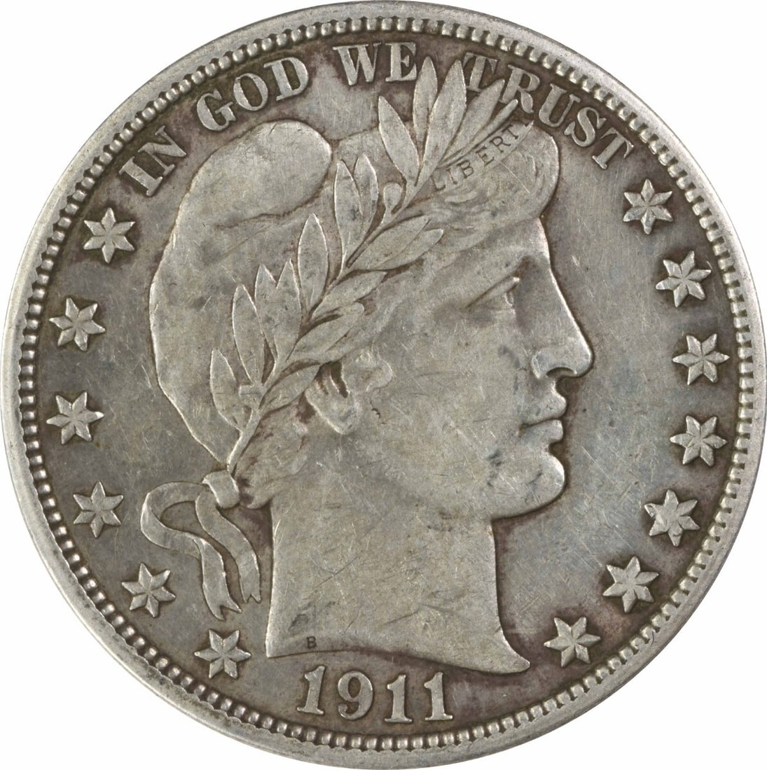 1911 Barber Half Dollar AU 90% Silver Coin Philadelphia Mint: 1911 Barber Half Dollar AU 90% Silver Coin Philadelphia Mint This 1911 Barber Silver Half Dollar is a stunning example of early 20th-century American coinage, featuring the iconic design by Charles E.