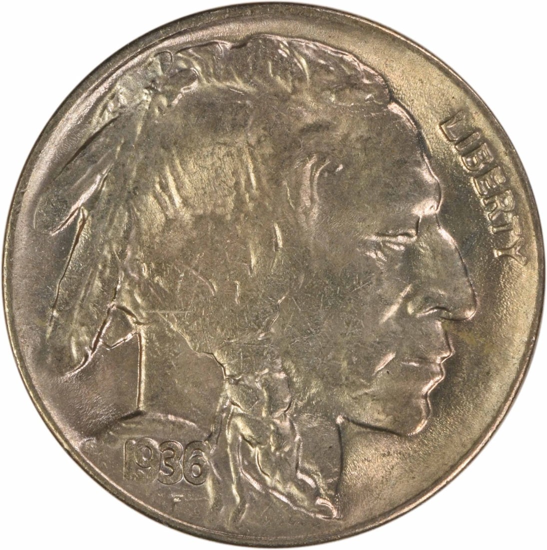 1936 Denver Buffalo Nickel Uncirculated Choice BU Plus Uncertified: 1936 Denver Buffalo Nickel Uncirculated Choice BU Plus Uncertified This is a 1936-D Buffalo Nickel from the United States, featuring a Choice BU+ grade. The coin is uncirculated and uncertified, struc