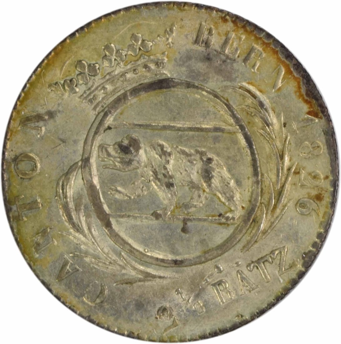 Uncirculated 1826 Switzerland Bern 2.5 Batzen Coin KM195.1 Uncertified (1 of 2)