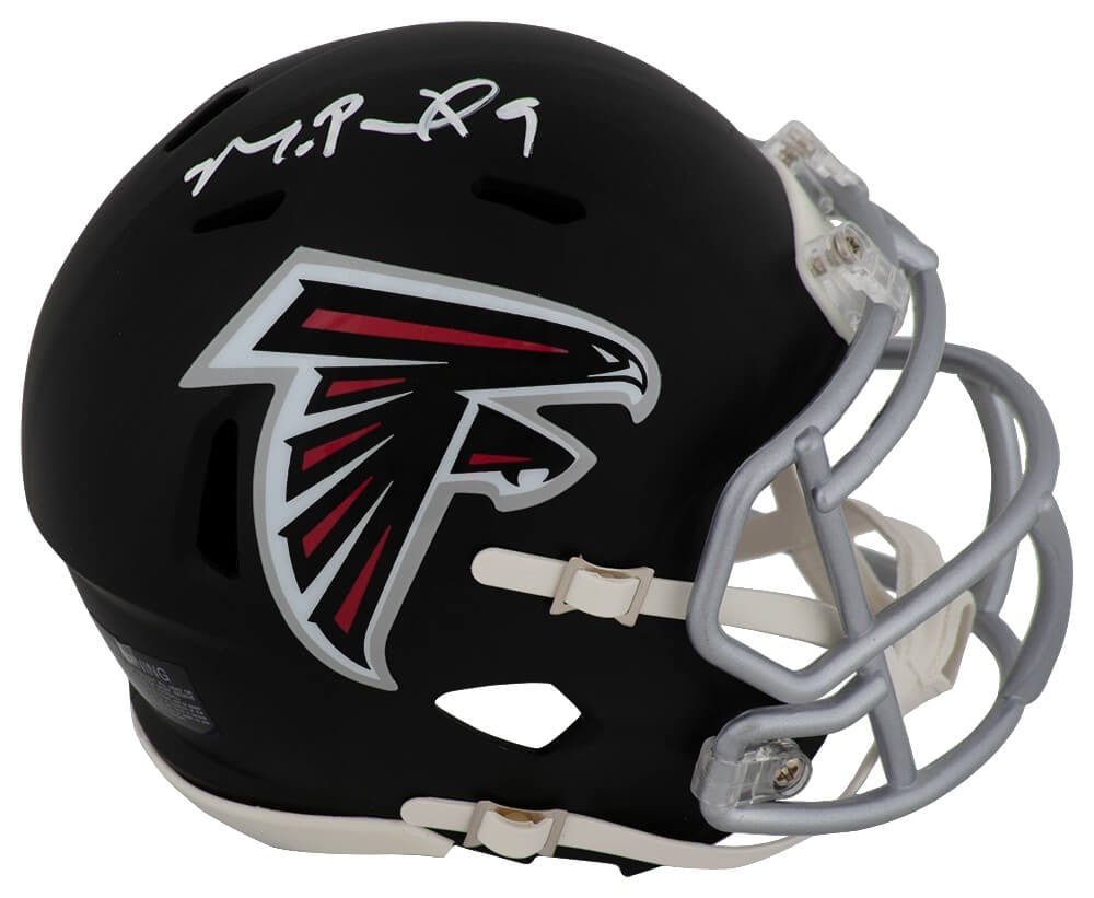 Michael Penix Jr. Signed Atlanta Falcons Riddell Mini Helmet COA: Michael Penix Jr. Signed Atlanta Falcons Riddell Mini Helmet COA This is a Michael Penix Jr. signed Atlanta Falcons Riddell Speed mini helmet, a must-have for any dedicated football fan. The helmet fe