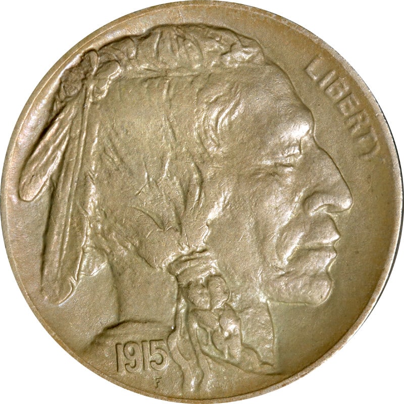 1915-D Buffalo Nickel Circulated Classic Design for Collectors: 1915-D Buffalo Nickel Circulated Classic Design for Collectors This 1915-D Buffalo Nickel is a classic piece of American numismatic history. Featuring the iconic Indian head design on the obverse and 