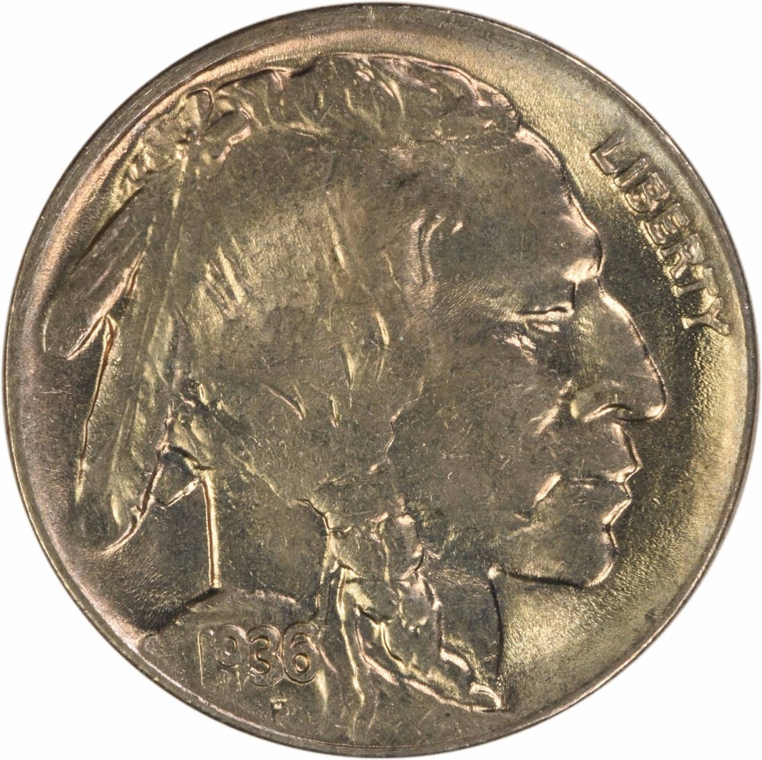 1936 D Buffalo Nickel Choice Brilliant Uncirculated Uncertified (1 of 2)