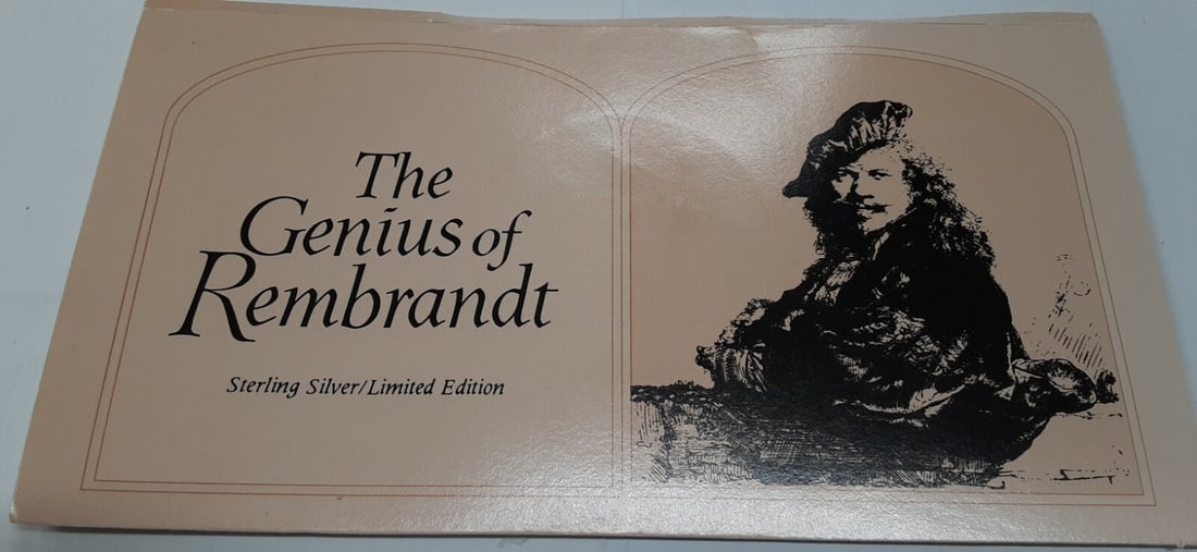 Sterling Silver Medal Rembrandt Apostle Thomas Franklin Mint in Original Card: Sterling Silver Medal Rembrandt Apostle Thomas Franklin Mint in Original Card This is a Franklin Mint proof medal from the Genius of Rembrandt series, featuring The Incredulity of the Apostle Thomas. 