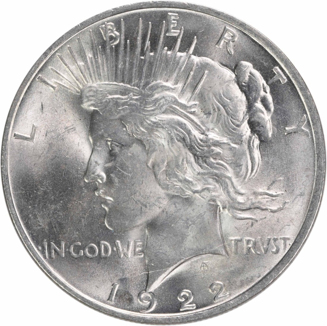 1922 Peace Silver Dollar Uncertified Choice BU Coin: 1922 Peace Silver Dollar Uncertified Choice BU Coin This 1922 Peace Silver Dollar is a stunning representation of American coinage, featuring a rich silver composition and a beautiful design. It is ca