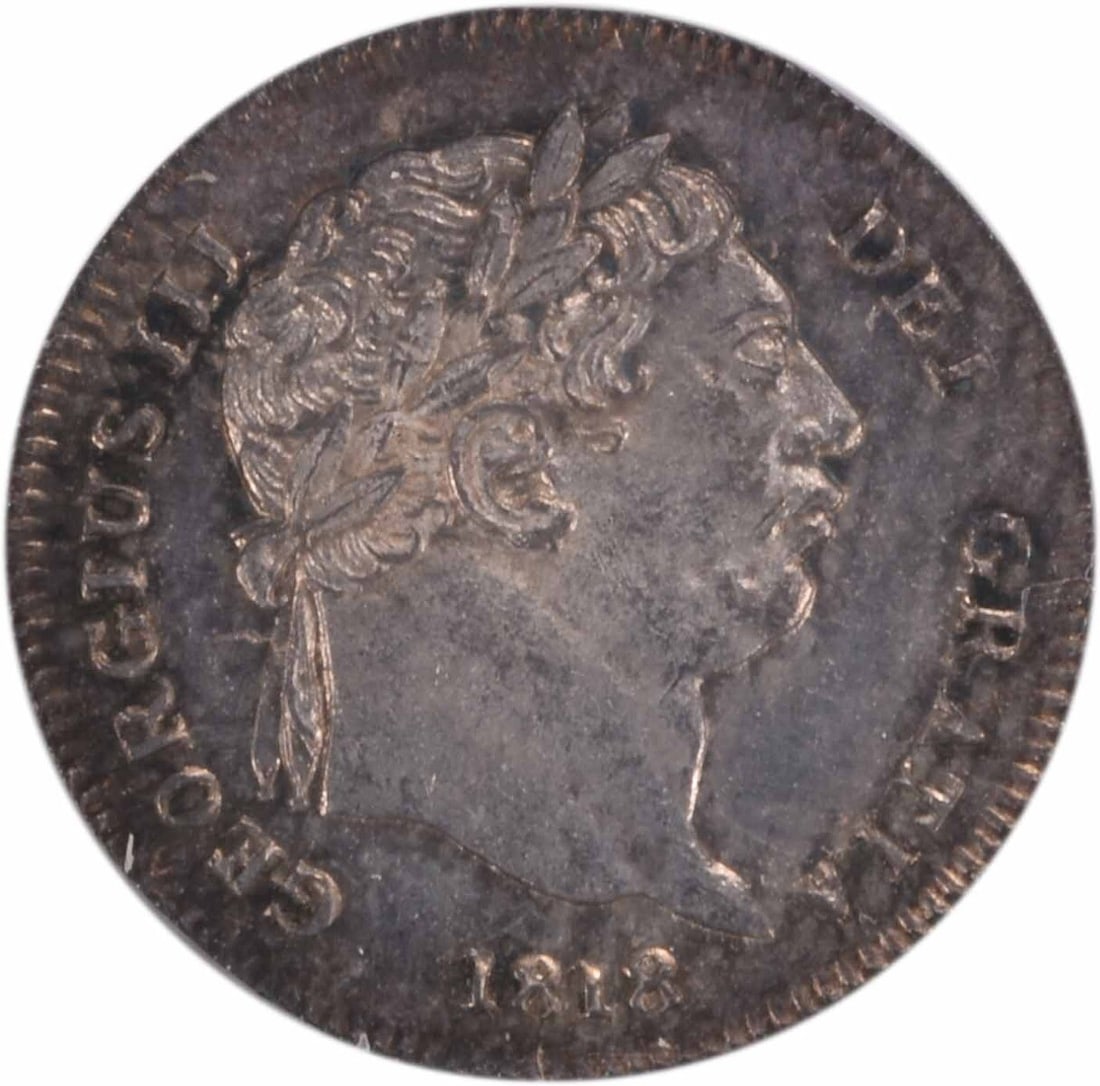 Uncertified 1818 Silver 2 Pence Coin KM669 Brilliant Uncirculated: Uncertified 1818 Silver 2 Pence Coin KM669 Brilliant Uncirculated This is an 1818 Great Britain 2 Pence coin, minted in silver. The coin is uncirculated and in Brilliant Uncirculated (BU) condition. I