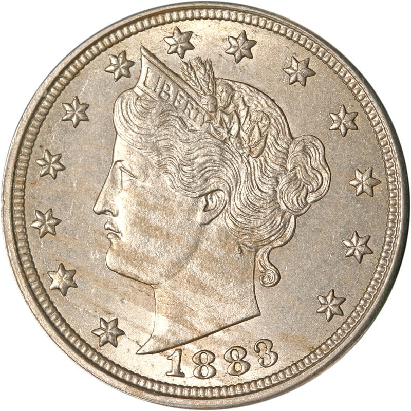 1883NC Liberty Head V Nickel Coin United States Circulated: 1883NC Liberty Head V Nickel Coin United States Circulated This is an 1883NC Liberty V Nickel from the United States. The coin is composed of nickel and is in circulated, pre-owned condition. It is un