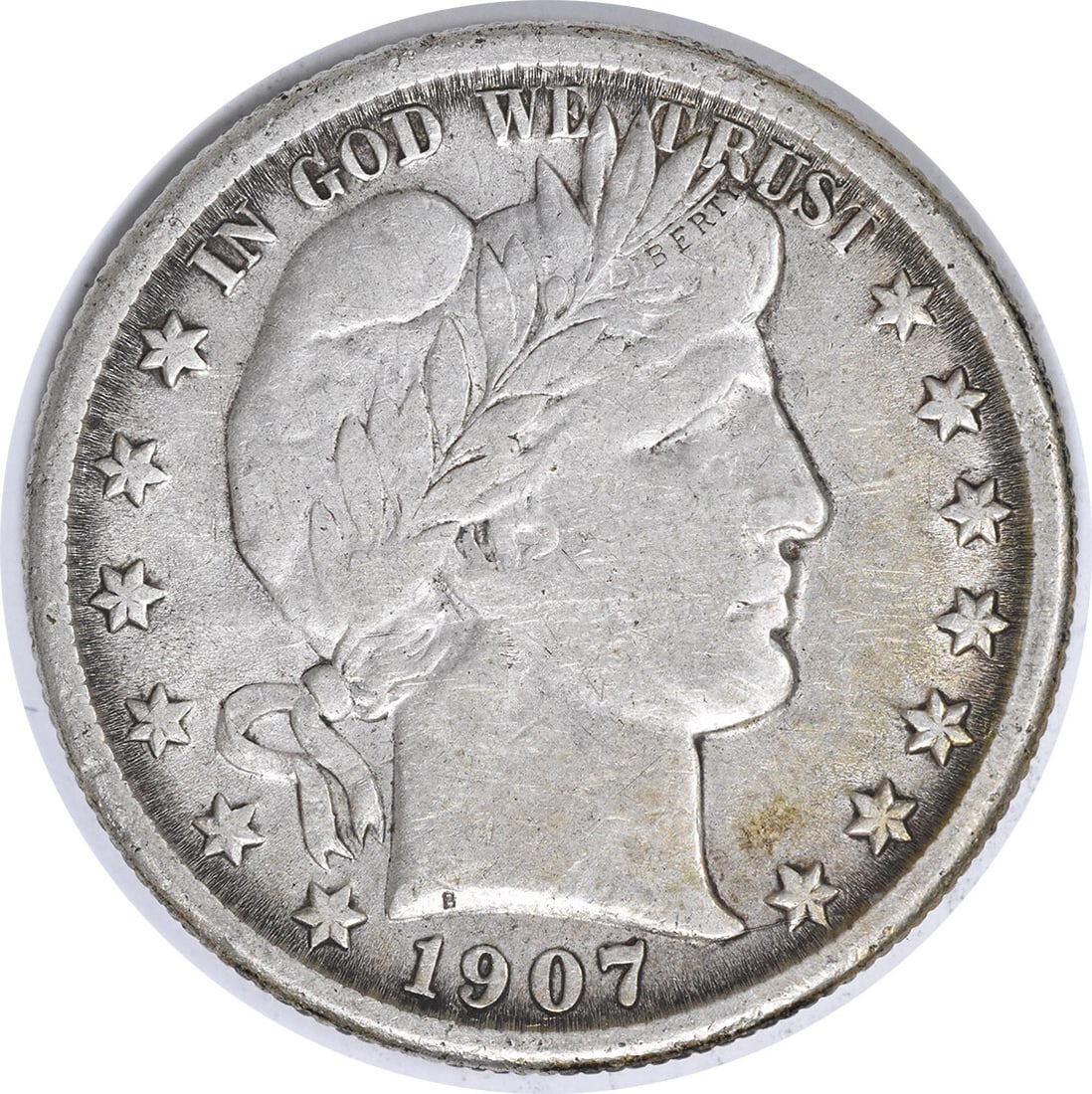 1907-O Barber Silver Half Dollar 50C Uncertified VF Coin: 1907-O Barber Silver Half Dollar 50C Uncertified VF Coin This 1907-O Barber Silver Half Dollar is a must-have for coin collectors. Featuring a design by Charles E. Barber, this coin was minted in New 